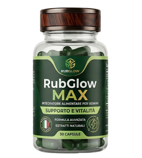 RubGlow MAX - Flacone di capsule naturali per il supporto alla prostata
